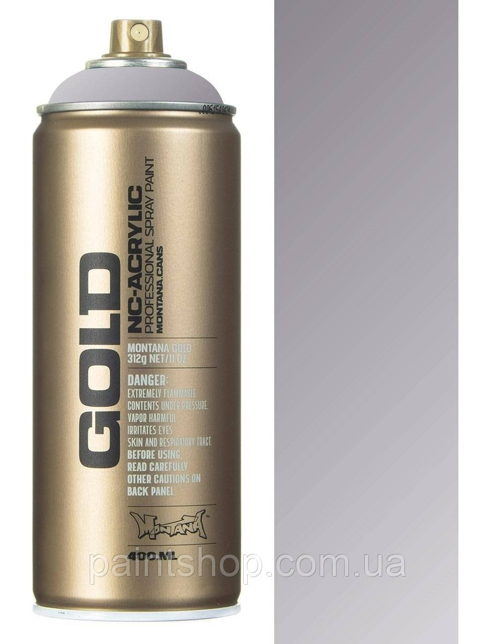 Аерозольна фарба Montana Gold M1100 Silver Matt (Срібний мат) 400 мл