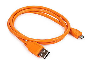 Кабель Amper «USB Type-A — USB Micro» (1 м / Помаранчевий)