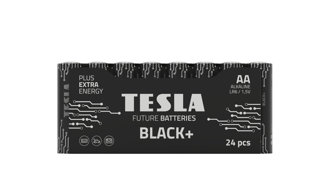 TESLA BATTERIES AA BLACK+ 24 MULTIPACK/ 6644 (LR06 / SHRINK 24 шт)