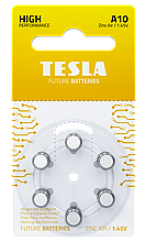 TESLA BATTERIES A10 - HEARING AID (PR70 / BLISTER FOIL 6 шт)