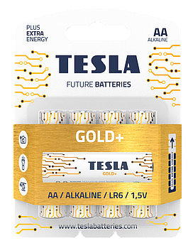 TESLA BATTERIES AA GOLD+/ 2257 (LR06 / BLISTER FOIL 4 шт)