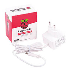 Блок живлення для Raspberry Pi 15 Вт (Оригінал / USB Type-C / Білий)