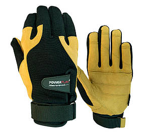 Рукавички для кросфіту Powerplay 2075 Чорно-Коричневі S