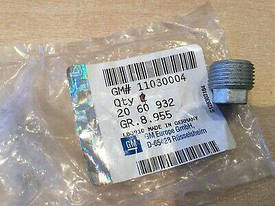 Затичка для заливання олії КПП F10 F13 F15 F16 F17 GM 24587064 OPEL Astra-F/G/H/J Vectra-A/B/C Zafira-A/B/C