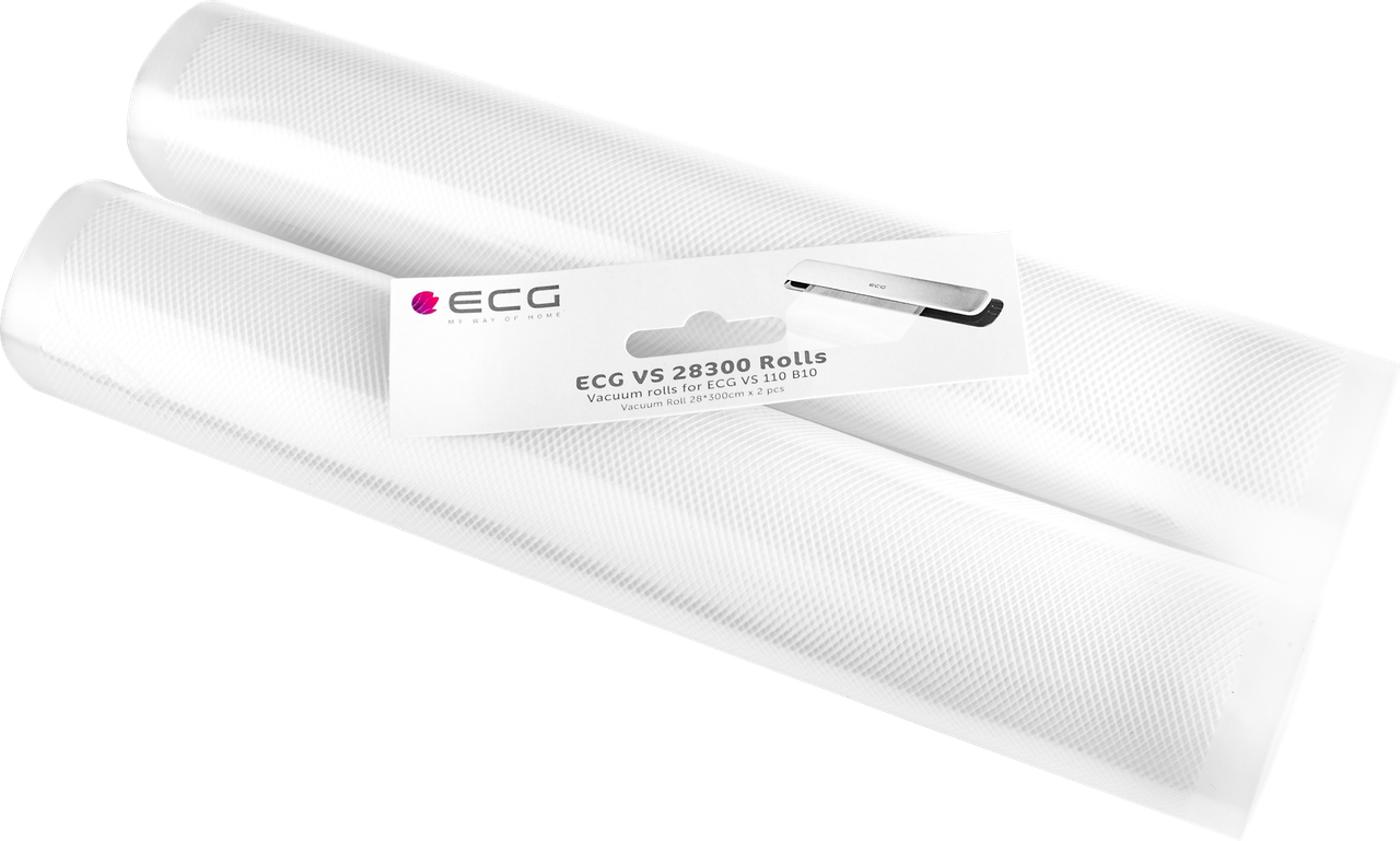 Плівка для вакуумного пакувальника в рулонах ECG VS 28300 (28х300 см, 2шт, Чехія)