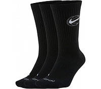 Носки баскетбольные Nike Everyday Crew Basketball Socks 3 пары черные (DA2123-010)