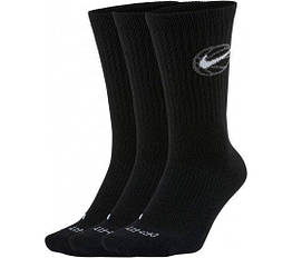 Шкарпетки баскетбольні Nike Everyday Crew Basketball Socks 3 пари чорні (DA2123-010)