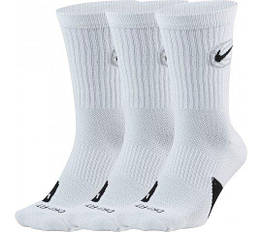 Шкарпетки баскетбольні Nike Everyday Crew Basketball Socks 3 пари білі (DA2123-100)