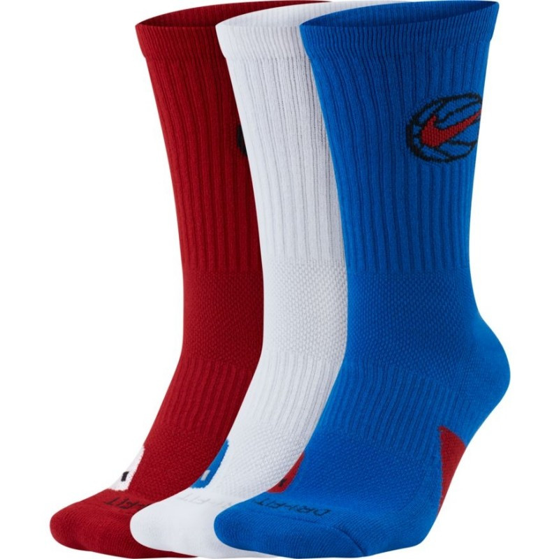 Шкарпетки баскетбольні Nike Everyday Crew Basketball Socks 3 пари мультиколор (DA2123-909)