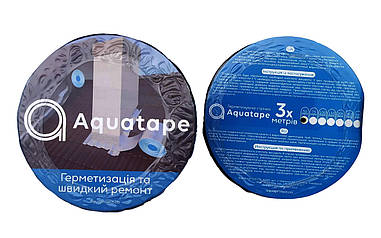 Бітумна стрічка 50мм з алюмінієвою фольгою довжина 3м Україна Aqua Protect