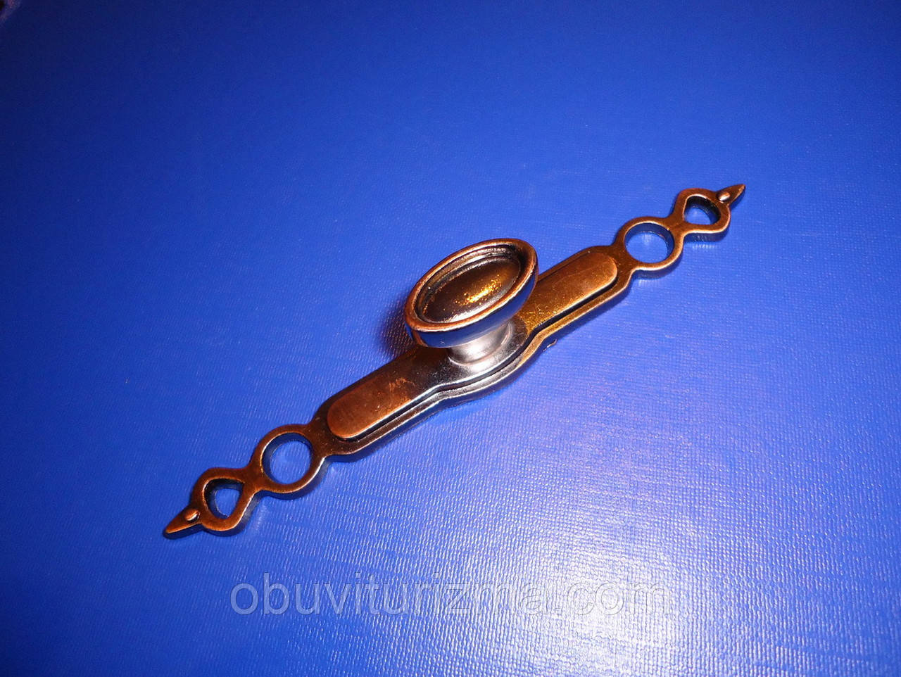 Ручка на планці мідна, фото 1