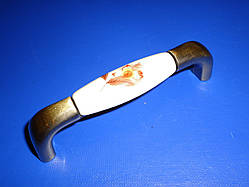 Ручка кераміка бронза трояндочка