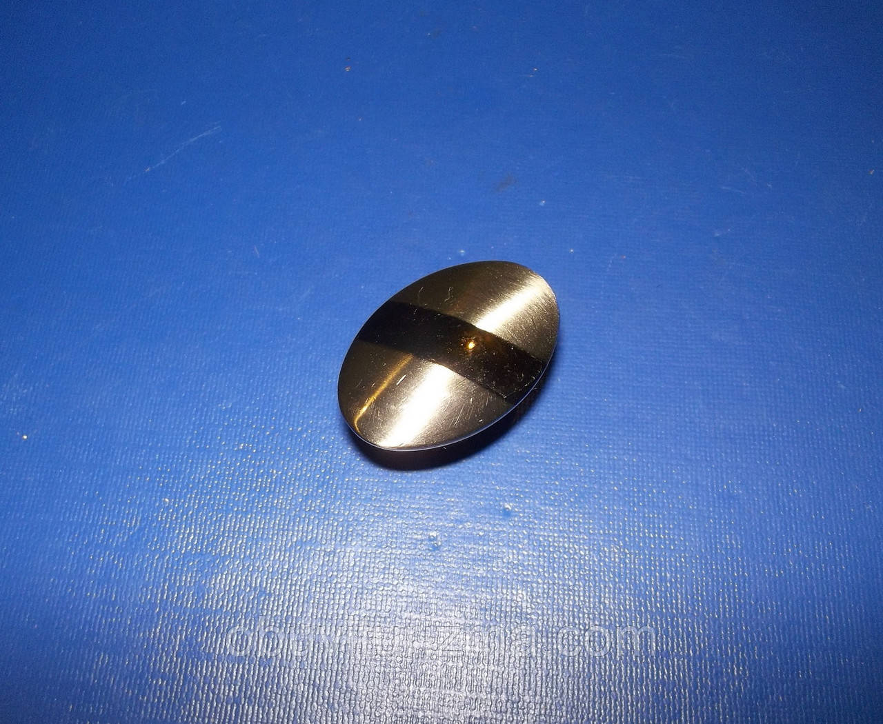 Ручка овал середня смужка нерж - чорна, фото 1