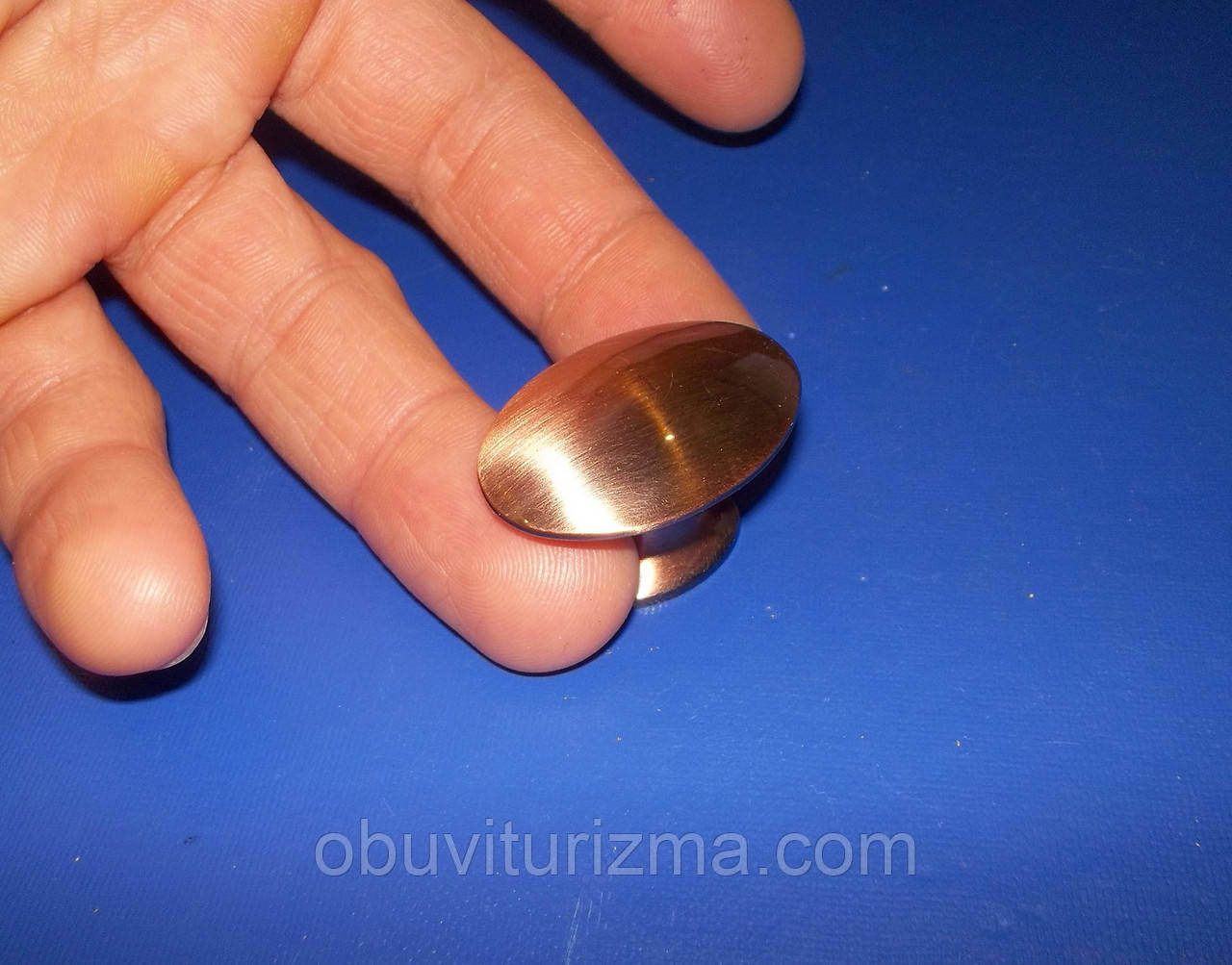 Ручка овал велика мідь, фото 1