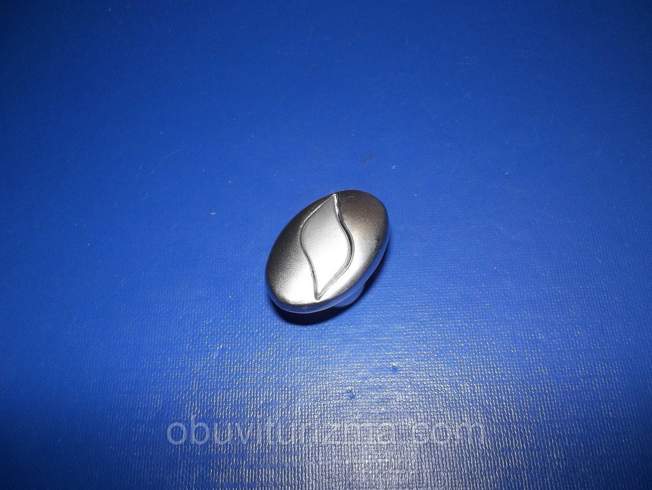 Кнопка меблева вставка пелюстка алюміній, фото 1