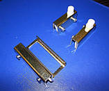 Набір для скла: 2 петлі + ручка, золото, фото 8