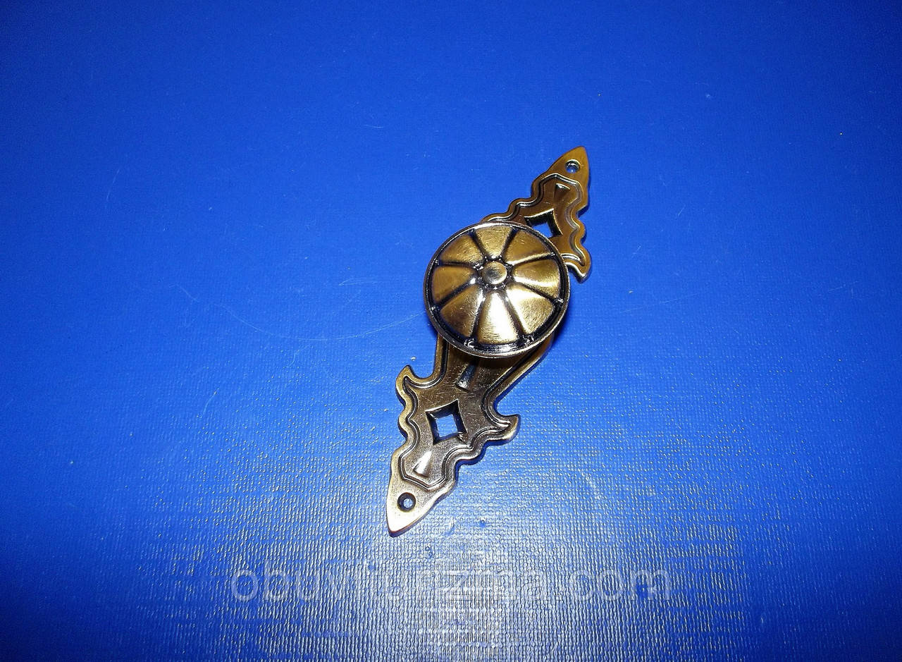 Ручка на планці смужка бронза, фото 1