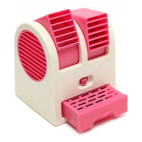 Уцінка! Кондиціонер портативний вентилятор MINI FAN HB 168 Pink