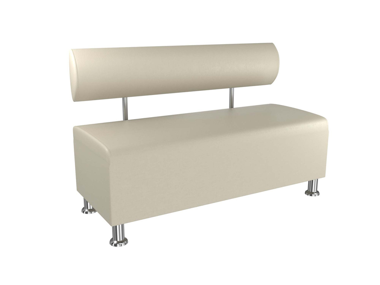 Диван офісний BNB Solo PLUS 1200x540x750 білий (молочний). Флай 2200. Для школи, лікарні, адміністратора, очікування