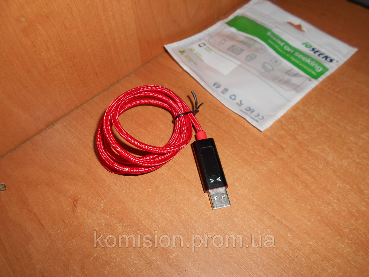 Дата кабель USB 2.0 to Type-C 1 метр з дисплеєм IOSEEKS