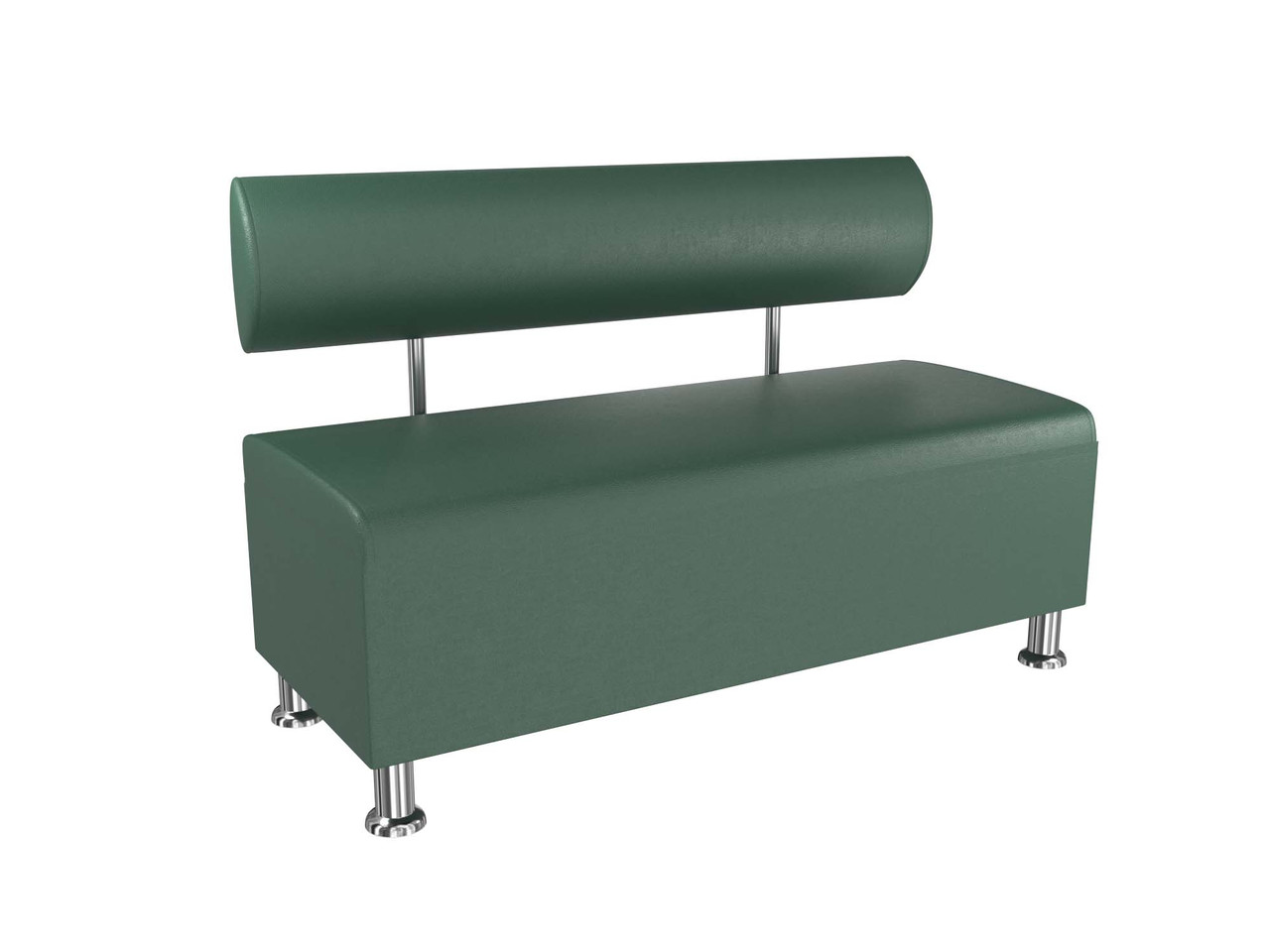 Диван офісний BNB Solo PLUS 1200x540x750 темно зелений. Для школи, лікарні, адміністратора, очікування
