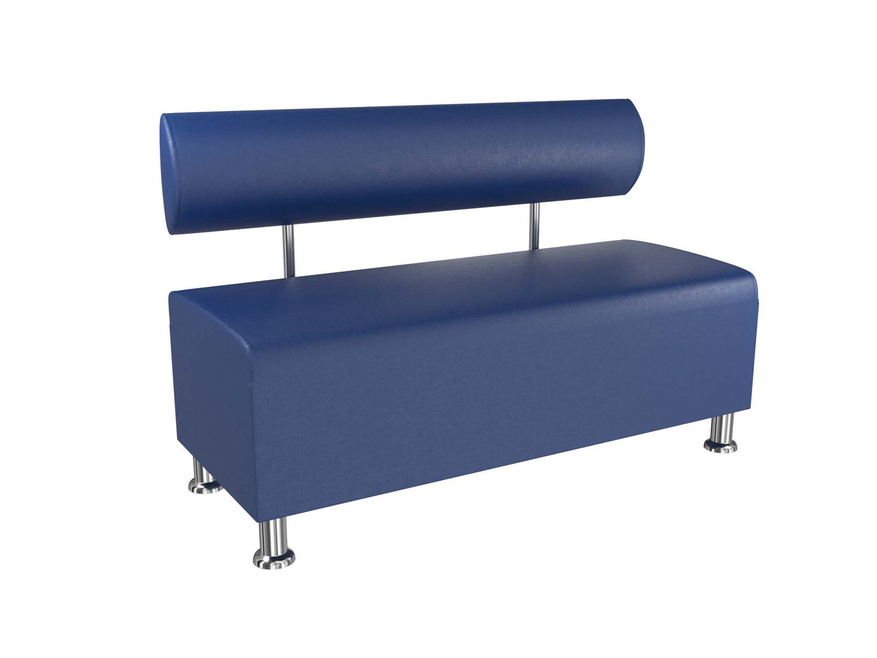 Диван офісний BNB Solo PLUS 1200x540x750 синій. Флай 2227 Для школи, лікарні, адміністратора, очікування