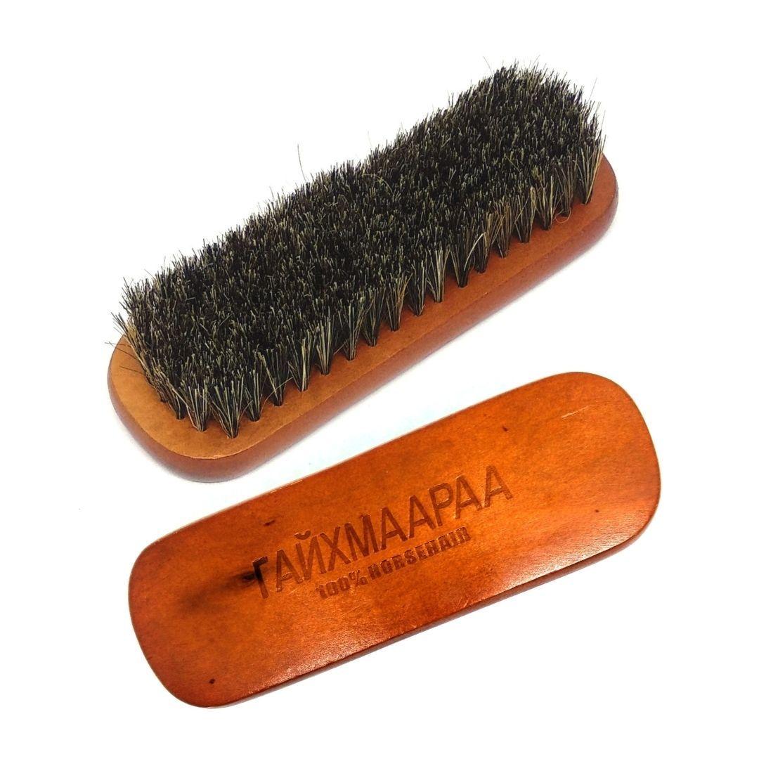 Щітка з натурального ворсу для чищення одягу і взуття 145х50 мм