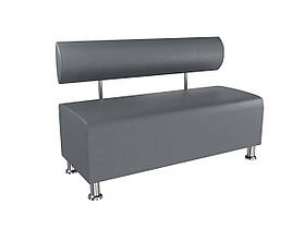 Диван офісний BNB Solo PLUS 1200x540x750 сірий. Флай 2233 Для школи, лікарні, адміністратора, очікування