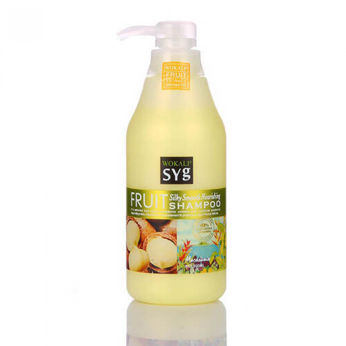 Шампунь для волосся Wokali Fruit Shampoo Macadamia гладкі і шовковисті WKL119 500 мл