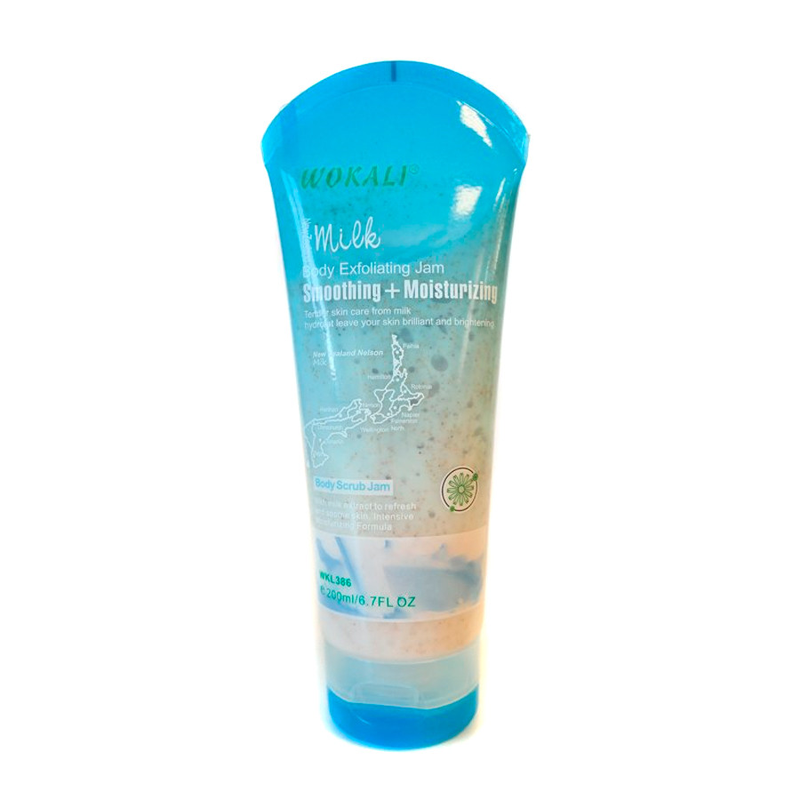 Скраб для тіла Wokali Milk Body Scrub Jam c екстрактом новозеландського молока WKL386 200 мл