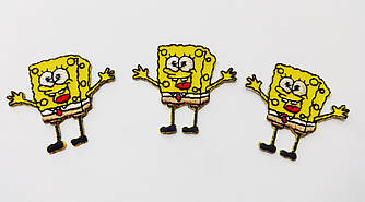 Термоаплікація дитяча Губка Боб 4 * 4,5 см