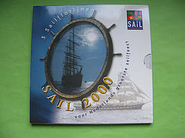 Нідерланди набір 5 монет по 5 флоринів 2000 г. Вітрильник