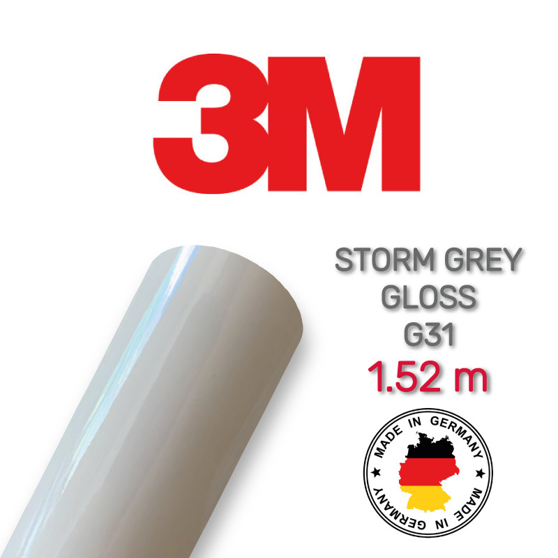 3M 2080 G31 Gloss Storm Grey — глянсова сіра плівка 1.524 м
