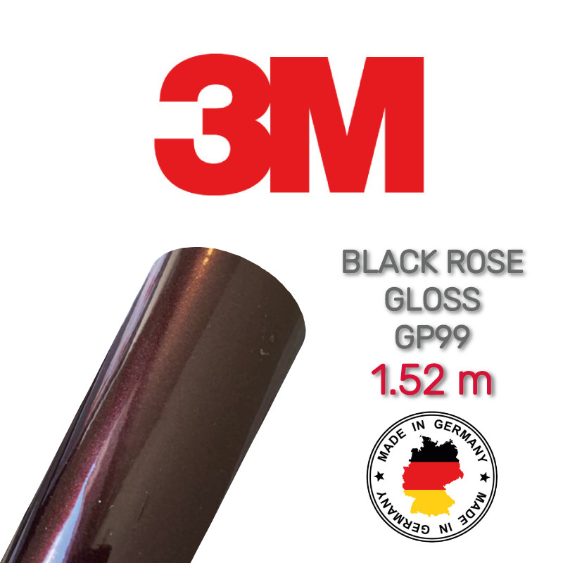 3M 2080 GP99 Gloss Black Rose — глянсова темно-рожева плівка 1.524 м