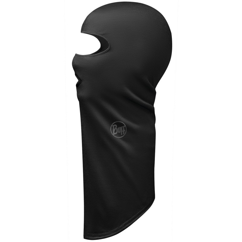 Балаклава осінь вовна BUFF Lightweight Merino Wool Balaclava solid black, фото 1