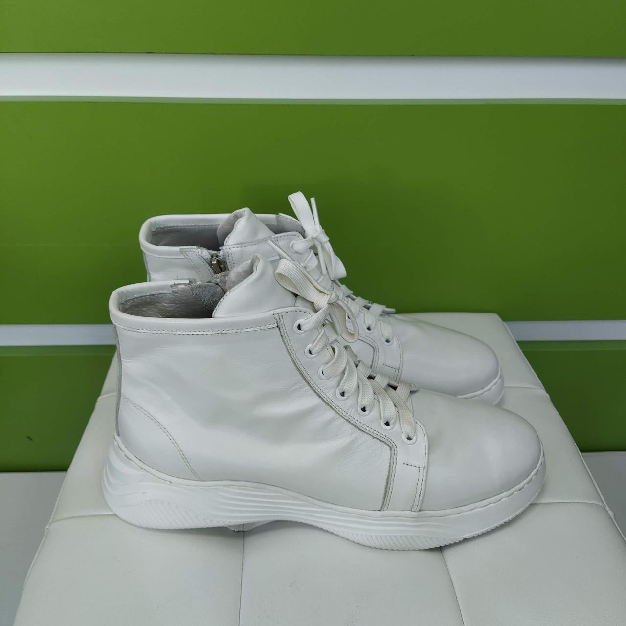 STTOPA деми зима. Розміри 40-45. Кросівки великих розмірів шкіряні. 191-4045 Білі, фото 1