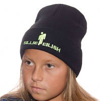 Детская зимняя шапка лопата Billie Eilish Билли Айлиш для мальчика и для девочки осень зима