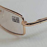 +1.75 Готовые мужские тонированные очки лектор для зрения в металлической оправе стекло, фото 4