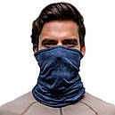 Баф осінь вовна BUFF Lightweight Merino Wool Edgy denim, фото 3