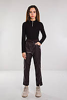 Штани для дівчинки підлітка еко-шкіра "ЛУИЗА" р.152 (Баклажановий)