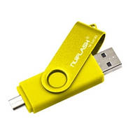 OTG USB Флеш накопитель 32GB Nuiflash micro USB Желтый