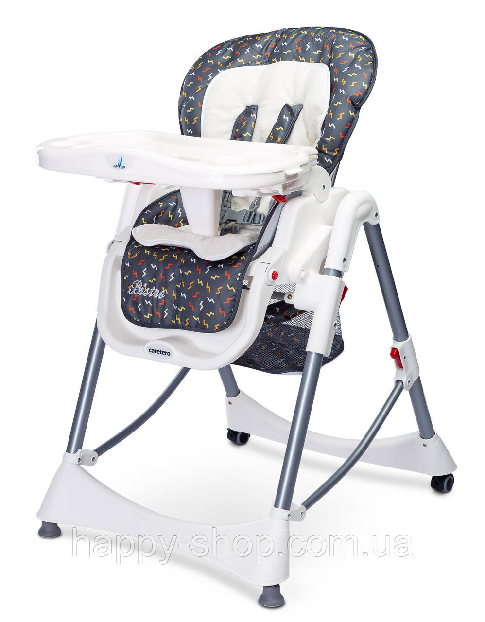 Стільчик для годування Caretero Bistro Graphite - фото 1 - id-p1475982949