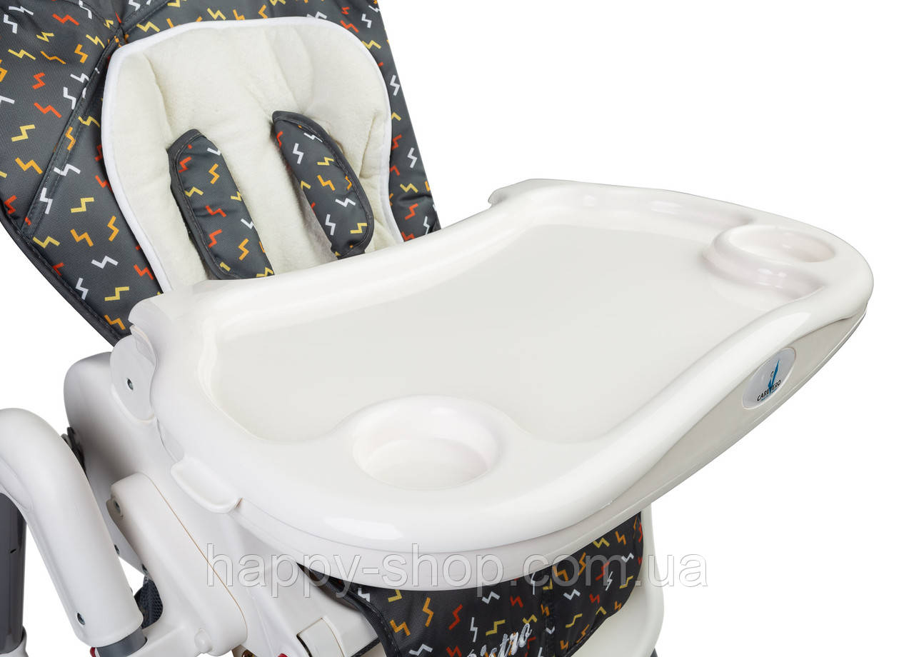 Стільчик для годування Caretero Bistro Graphite - фото 10 - id-p1475982949