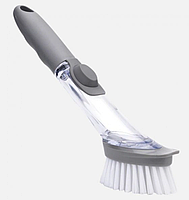 Багатофункціональна щітка з дозатором Decontamination Wok Brush-1640, фото 4