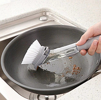 Багатофункціональна щітка з дозатором Decontamination Wok Brush-1640, фото 5