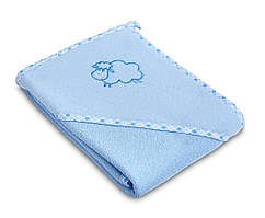 Дитячий махровий рушник з куточком Sensillo Sheep Blue