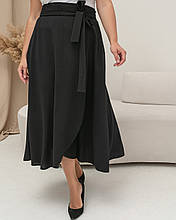 Жіноча спідниця розмір плюс Магра чорний (48-62)