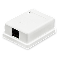 Розетка RJ-45 1-порт кат.5Е FTP LogicPower LP-212