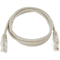 Патч-корд литой LogicPower UTP RJ45 кат. 5Е 2 м (серый)