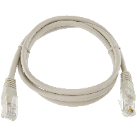 Патч-корд литий LogicPower UTP RJ45 кат. 5Е 1 м (сірий)